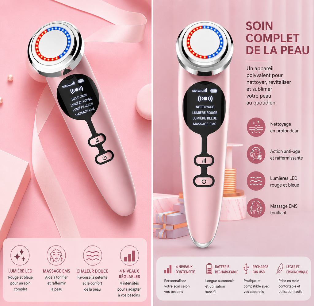 SÉRÉLYA Glow Sculpt™ – Appareil de Massage Visage