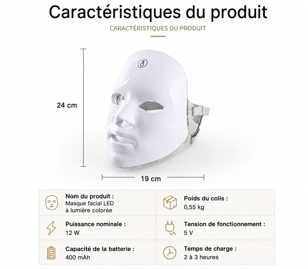 SÉRÉLYA Glow Mask™ – Masque LED Visage
